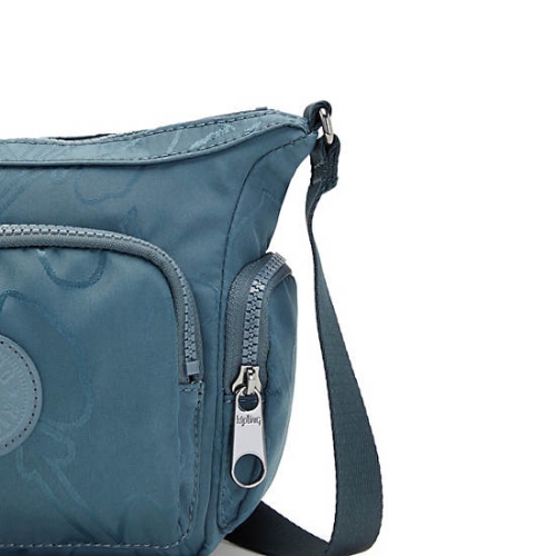 Kipling Gabbie Mini Printed Crossbody Bags Navy Grey | USA-20CYPZ