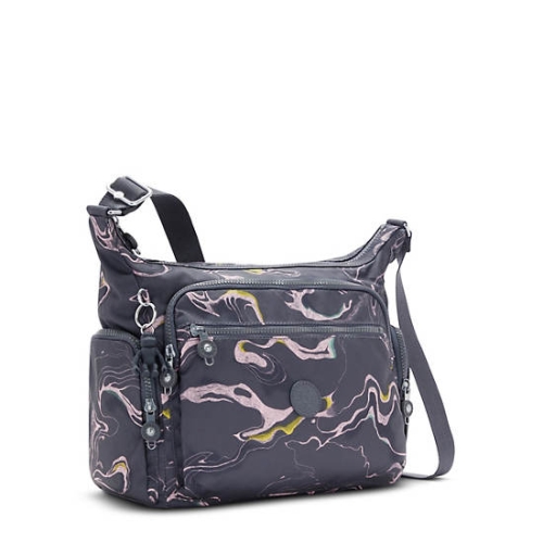 Kipling Gabbie Printed Crossbody Bags Grey | USA-12GRUA