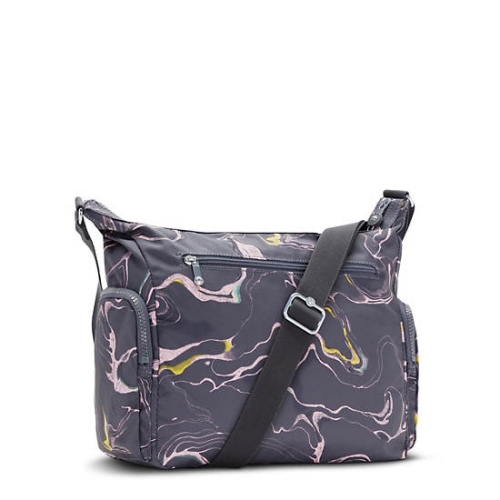 Kipling Gabbie Printed Crossbody Bags Grey | USA-12GRUA