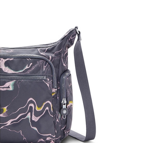 Kipling Gabbie Printed Crossbody Bags Grey | USA-12GRUA