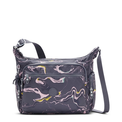 Kipling Gabbie Printed Crossbody Bags Grey | USA-12GRUA