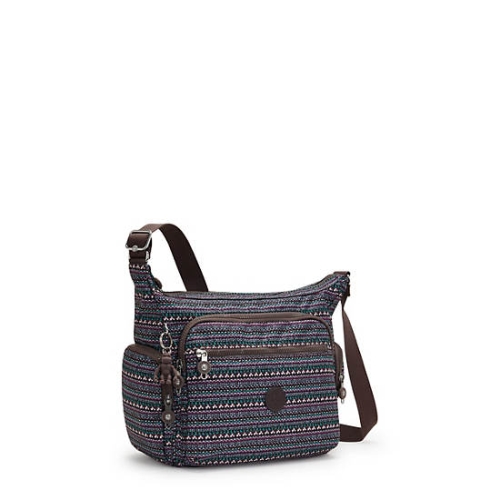 Kipling Gabbie Printed Crossbody Bags Taupe | USA-30EAUB