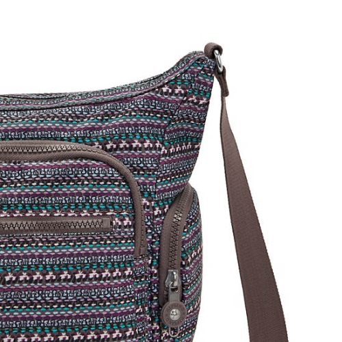 Kipling Gabbie Printed Crossbody Bags Taupe | USA-30EAUB