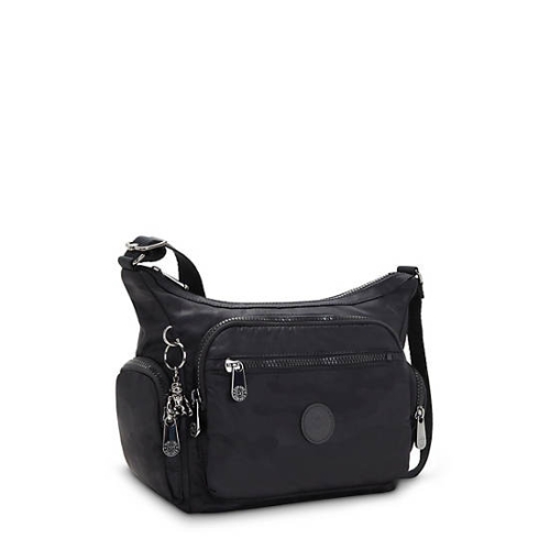 Kipling Gabbie Small Crossbody Bags Black Camo | USA-46QVAF