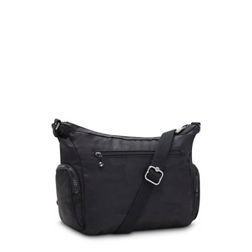 Kipling Gabbie Small Crossbody Bags Black Camo | USA-46QVAF