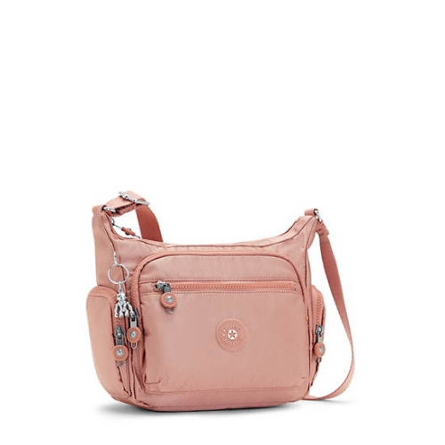 Kipling Gabbie Small Metallic Crossbody Bags Rose | USA-74CIGQ