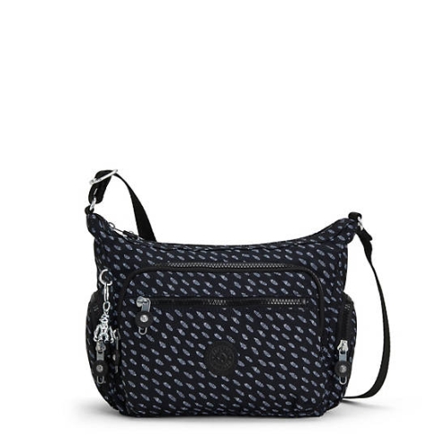 Kipling Gabbie Small Printed Crossbody Bags Blue White | USA-08EIBR