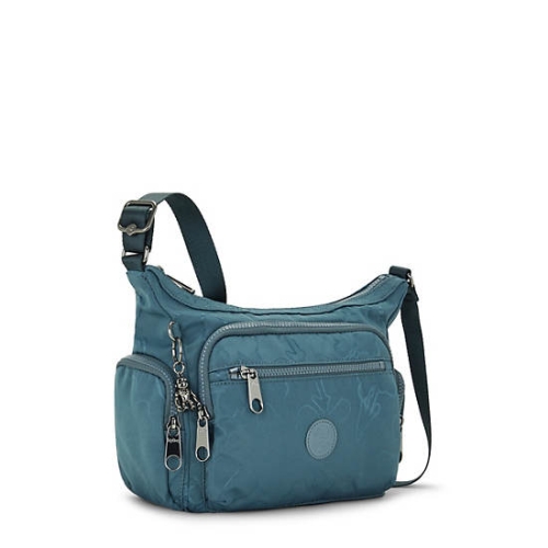 Kipling Gabbie Small Printed Crossbody Bags Navy Grey | USA-23WJVB