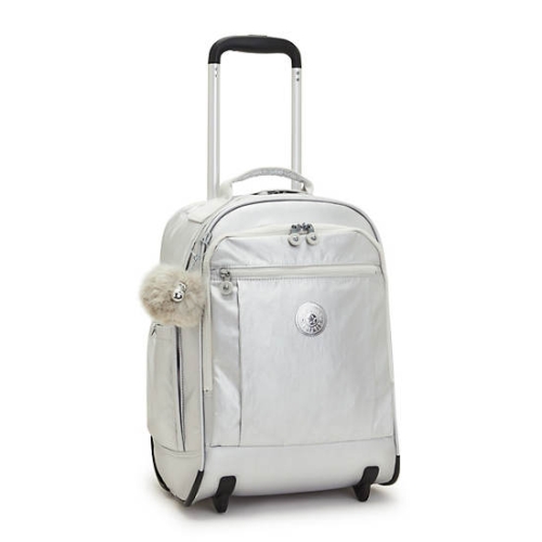 Kipling Gaze Large Metallic Rolling Backpacks Beige | USA-14VDFN