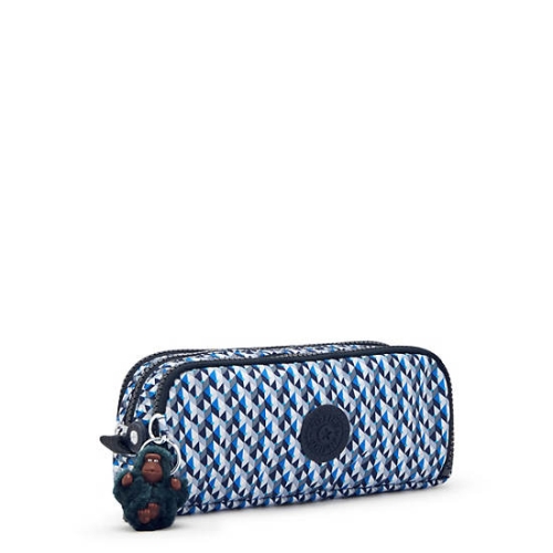 Kipling Gitroy Classic Printed Pencil Case Blue | USA-96EQKH