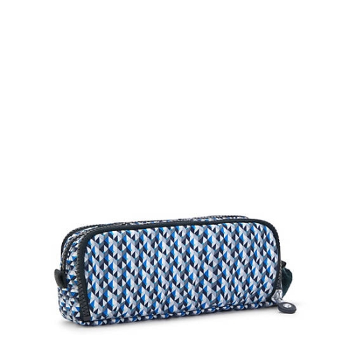 Kipling Gitroy Classic Printed Pencil Case Blue | USA-96EQKH