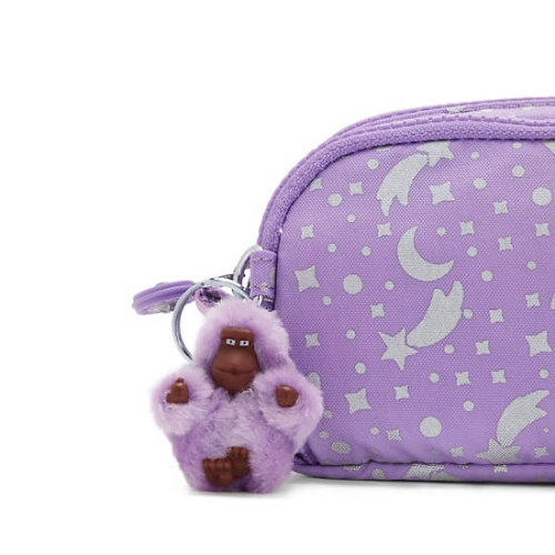 Kipling Gitroy Printed Pencil Case Pouches Metal | USA-15NEQD