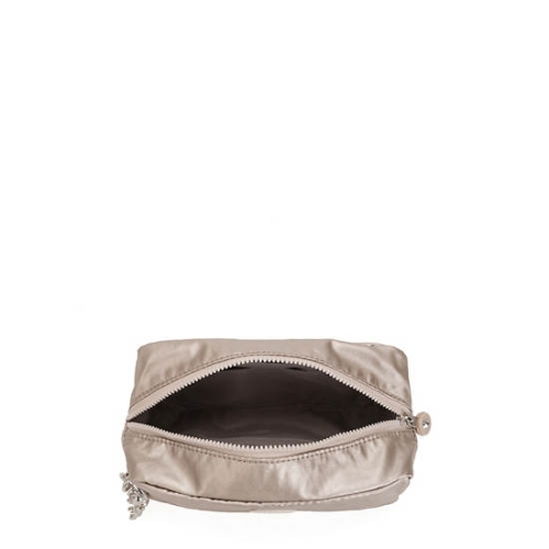 Kipling Gleam Metallic Pouches Beige | USA-54EUIG