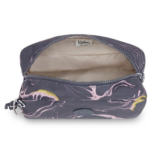 Kipling Gleam Printed Pouches Silver | USA-32KQHN