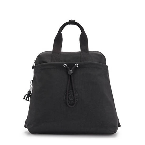 Kipling Goyo Medium Tote Backpacks Black | USA-06JMVC