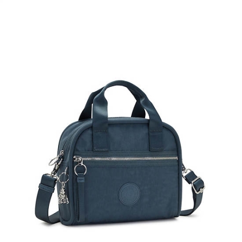 Kipling Hadya Shoulder Bags Navy Grey | USA-40XWZN