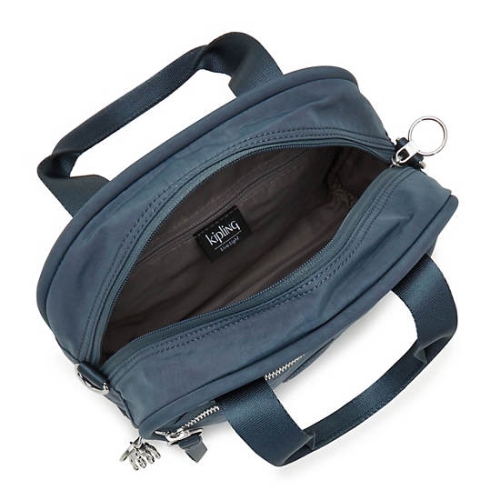 Kipling Hadya Shoulder Bags Navy Grey | USA-40XWZN