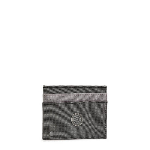 Kipling Jonas Card Case Pouches Grey Black | USA-65CGJB