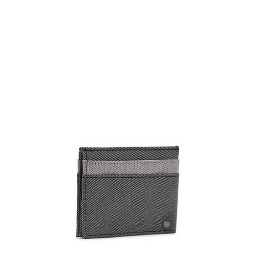 Kipling Jonas Card Case Pouches Grey Black | USA-65CGJB