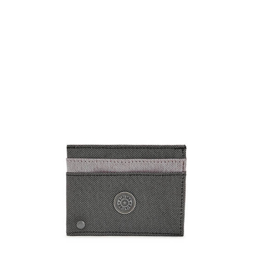 Kipling Jonas Card Case Pouches Grey Black | USA-65CGJB