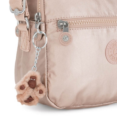 Kipling Keefe Metallic Crossbody Bags Gold | USA-69BCZE