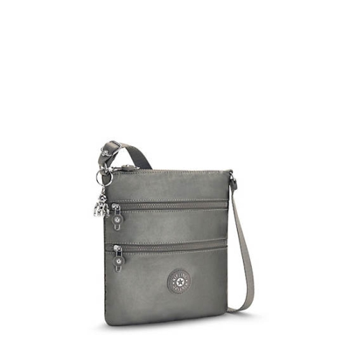 Kipling Keiko Metallic Crossbody Mini Bags Grey | USA-27DVEU