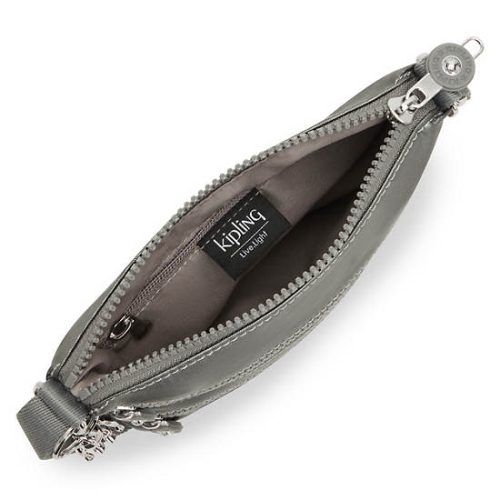 Kipling Keiko Metallic Crossbody Mini Bags Grey | USA-27DVEU