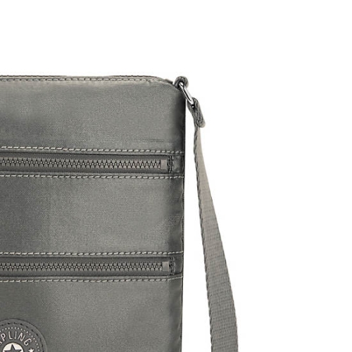 Kipling Keiko Metallic Crossbody Mini Bags Grey | USA-27DVEU