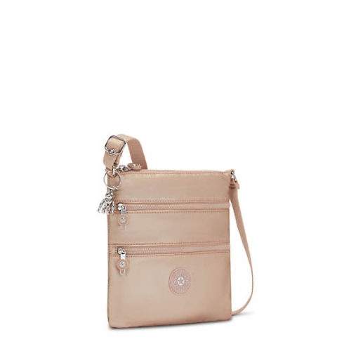 Kipling Keiko Metallic Crossbody Mini Bags Gold | USA-61WZGC