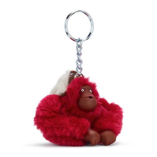 Kipling Mom And Baby Sven Monkey Keychains Red | USA-08AVRG