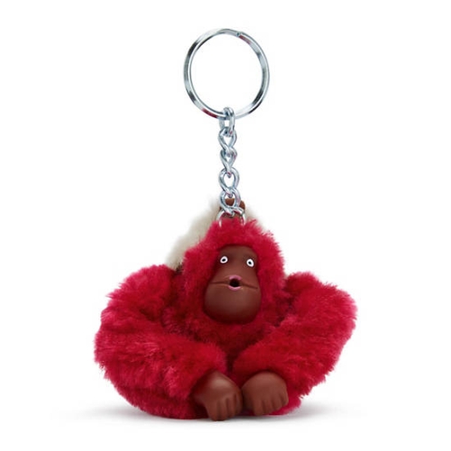 Kipling Mom And Baby Sven Monkey Keychains Red | USA-08AVRG