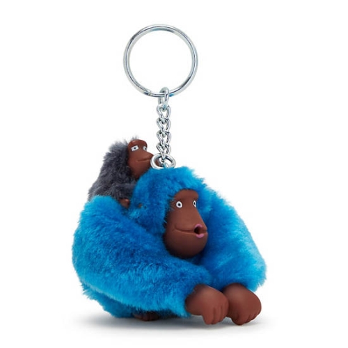 Kipling Mom And Baby Sven Monkey Keychains Navy | USA-97SNXC