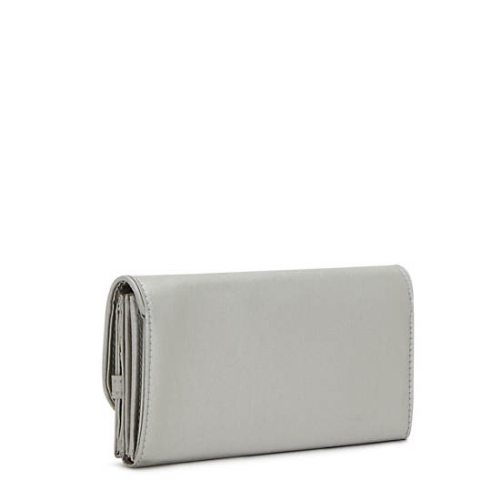 Kipling Money Land Metallic Snap Wallets Silver | USA-21MYPJ