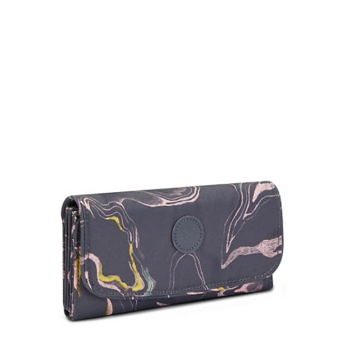 Kipling Money Land Printed Snap Wallets Grey | USA-60LOFE