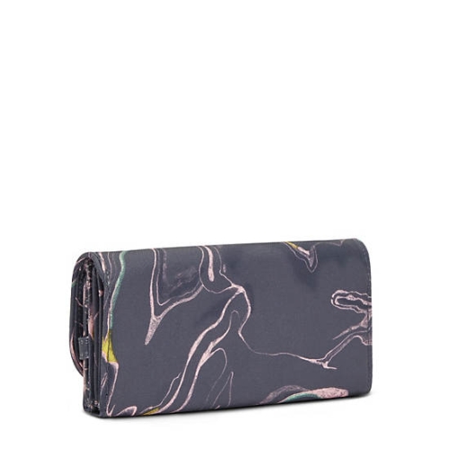 Kipling Money Land Printed Snap Wallets Grey | USA-60LOFE