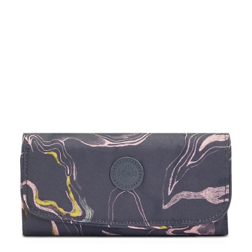 Kipling Money Land Printed Snap Wallets Grey | USA-60LOFE