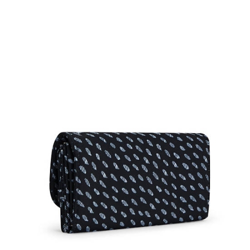 Kipling Money Land Printed Snap Wallets Navy | USA-73KOJA