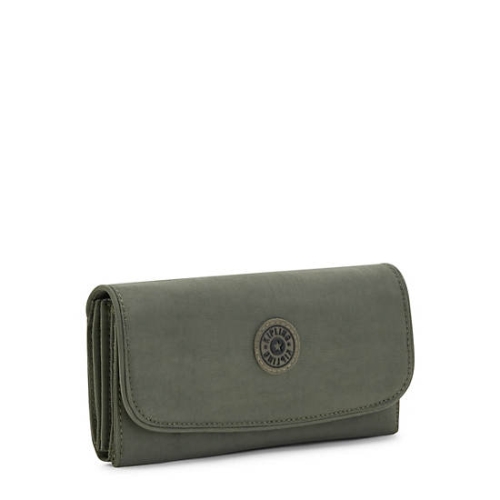 Kipling Money Land Snap Wallets Green | USA-09RPHW