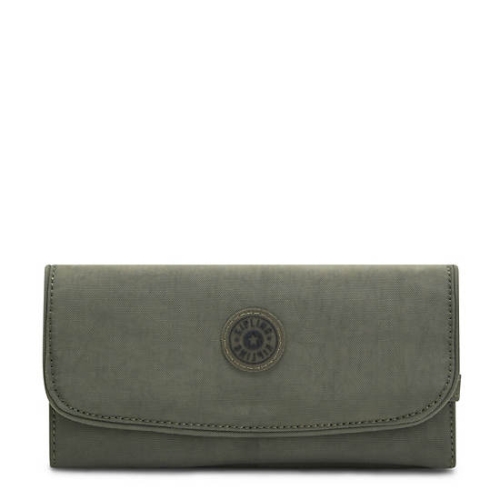 Kipling Money Land Snap Wallets Green | USA-09RPHW