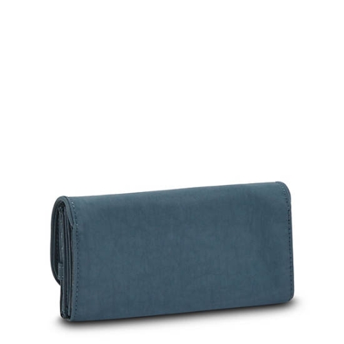 Kipling Money Land Snap Wallets Navy Grey | USA-37FJUN