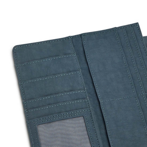 Kipling Money Land Snap Wallets Navy Grey | USA-37FJUN