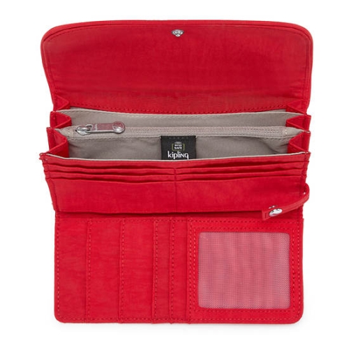 Kipling Money Land Snap Wallets Red | USA-59ENIL