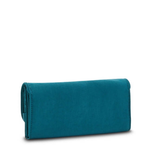 Kipling Money Land Snap Wallets Turquoise | USA-01EZVA