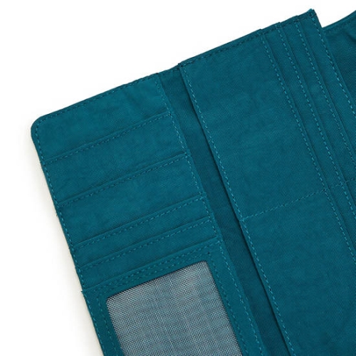 Kipling Money Land Snap Wallets Turquoise | USA-01EZVA