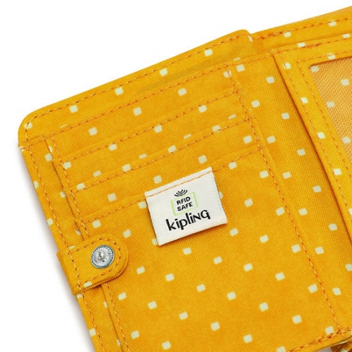 Kipling Money Love Classic Printed Small Wallets Yellow | USA-25XWIH