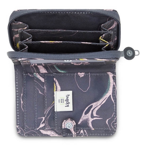 Kipling Money Love Classic Printed Small Wallets Grey | USA-42IMSW