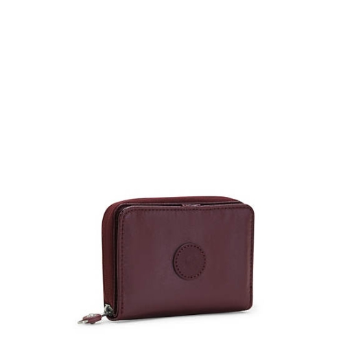 Kipling Money Love Metallic Small Wallets Burgundy | USA-30MPZW