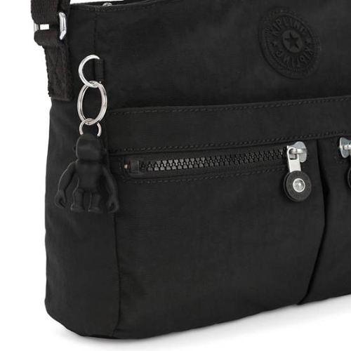 Kipling New Angie Crossbody Bags Black | USA-72PAVD