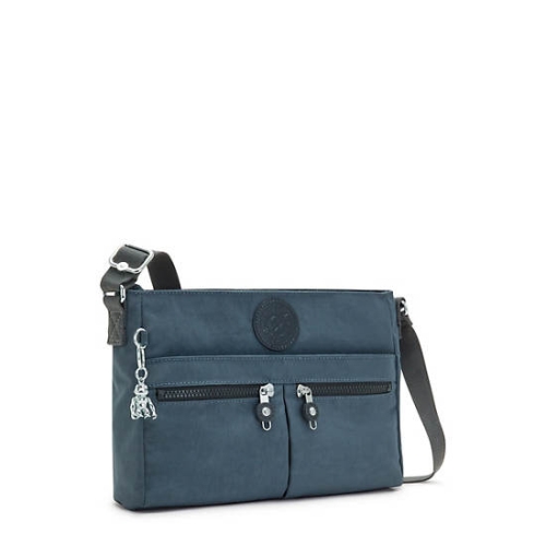 Kipling New Angie Crossbody Bags Navy Grey | USA-61GNRI