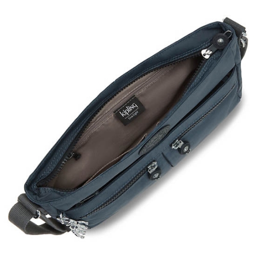 Kipling New Angie Crossbody Bags Navy Grey | USA-61GNRI